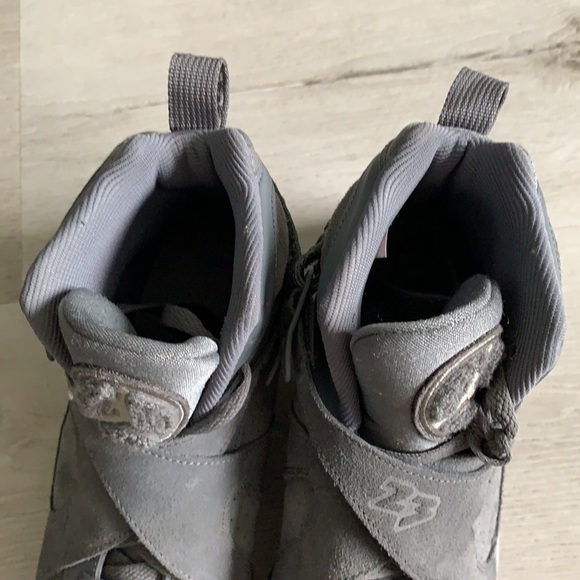 Nike air JORDAN 8 retro gray suede shoes‎ sneakers - Picture 15 of 16